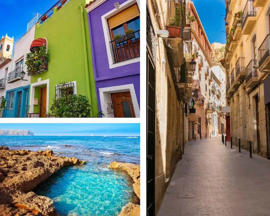 Colorful streets of Alicante Old Town and Mediterranean coast – Alicante in a Day itinerary highlights