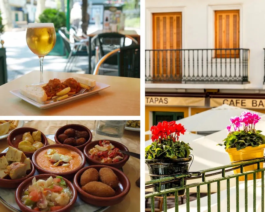 Traditional tapas and local gastronomy in Altea, with Mediterranean food, bars and cafes in the old town